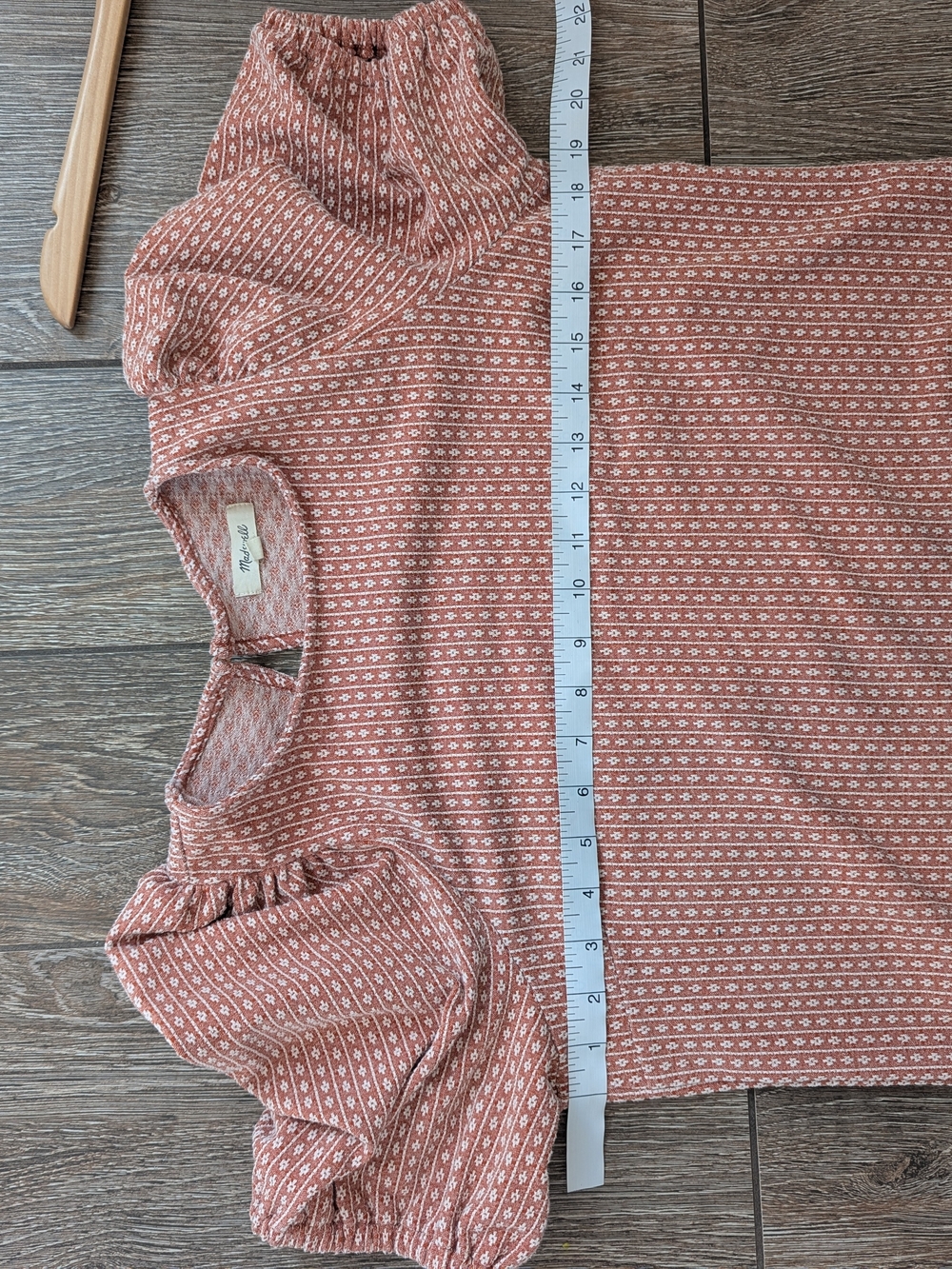 Madewell Blush-Patterned Puff Sleeve Top - Picture 8 of 10
